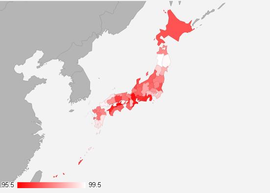 Color Map 県別 国別色分けツール